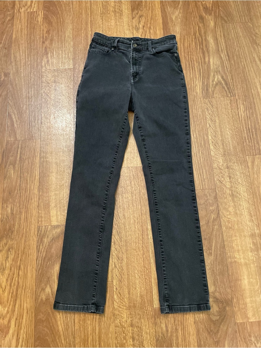 L.L.Bean Black Straight Leg Jeans Women’s Size 10 ( Actual 30x32 )Tall Long
